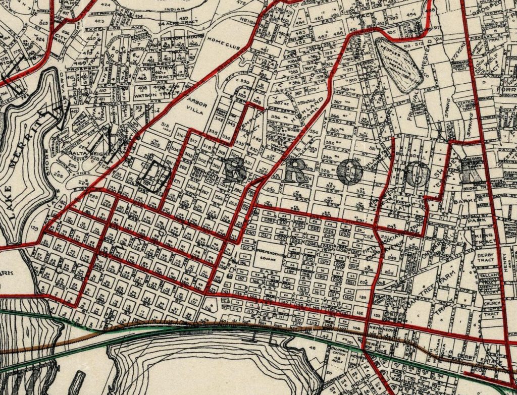 1912 map